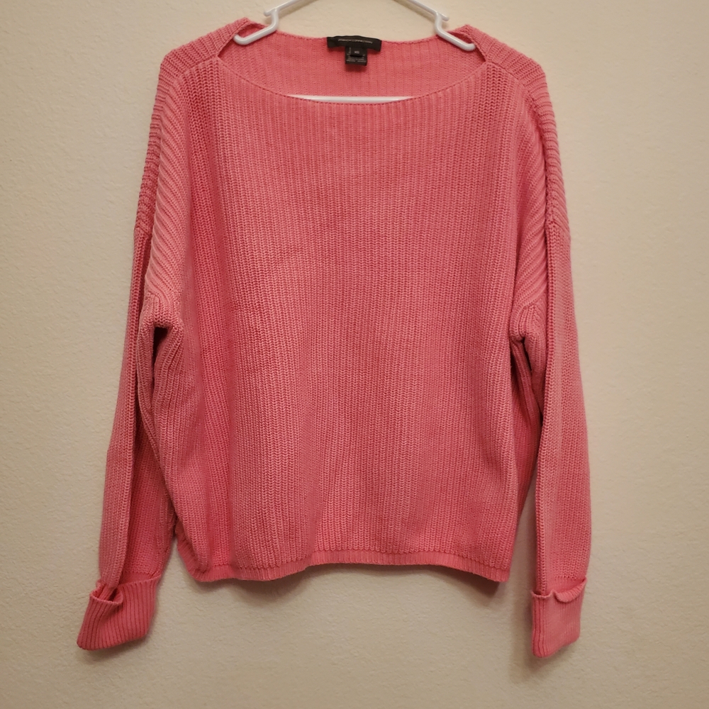 French Connection Women's Soft Pink Long Sleeve Sweater Size XS